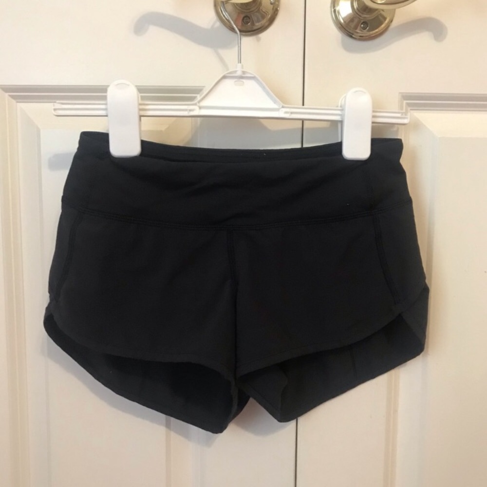 Lululemon Black speed short size 2